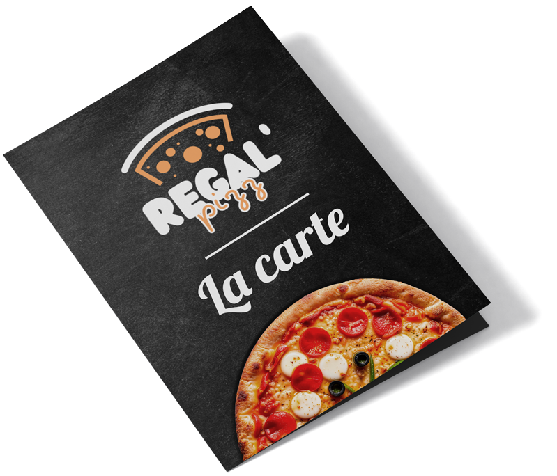 La carte de Régal Pizz